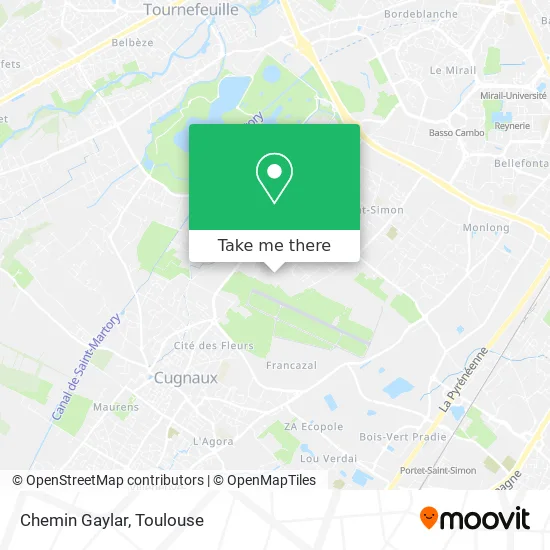 Chemin Gaylar map