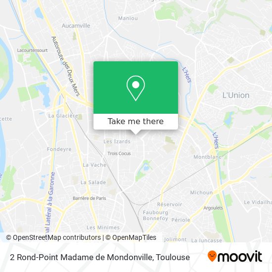 Mapa 2 Rond-Point Madame de Mondonville