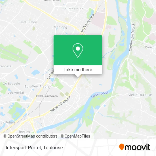 Intersport Portet map