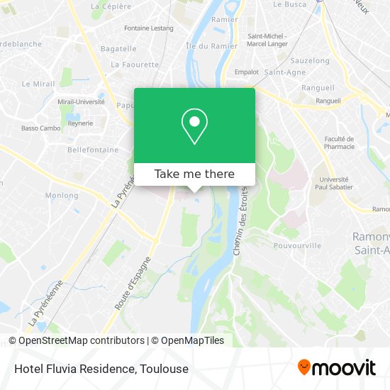Mapa Hotel Fluvia Residence