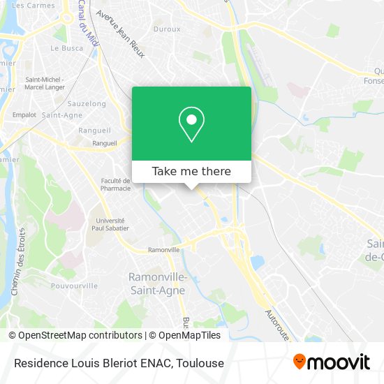 Residence Louis Bleriot ENAC map