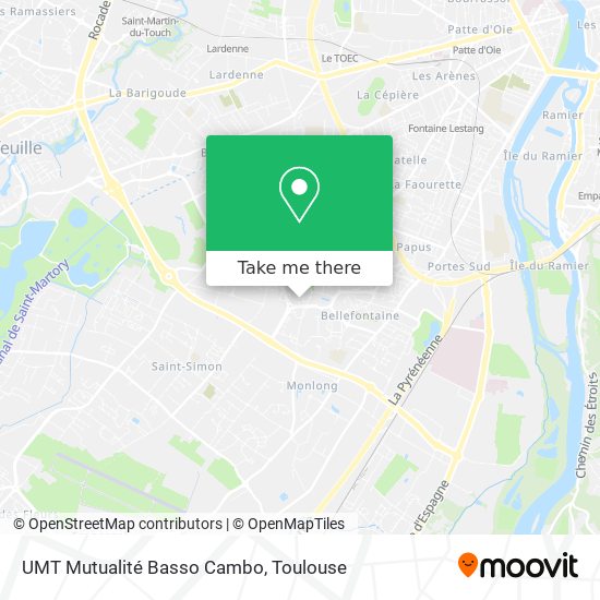 UMT Mutualité Basso Cambo map