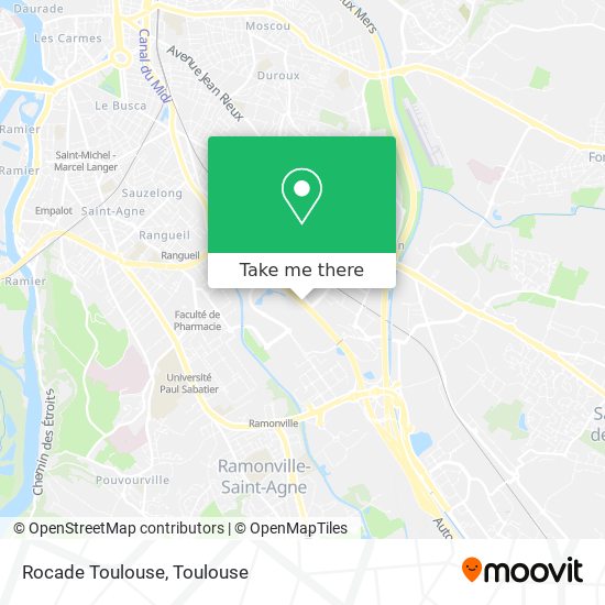 Rocade Toulouse map