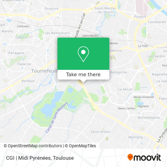 CGI | Midi Pyrénées map