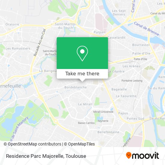 Residence Parc Majorelle map
