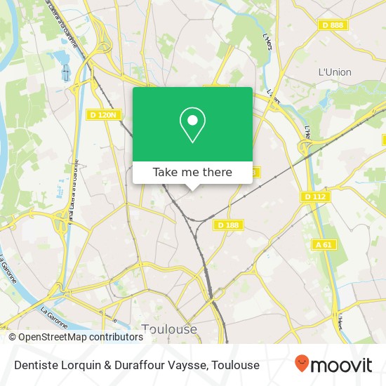 Dentiste Lorquin & Duraffour Vaysse map
