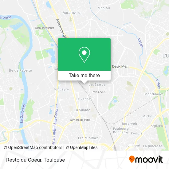 Resto du Coeur map