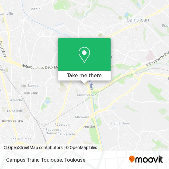 Campus Trafic Toulouse map