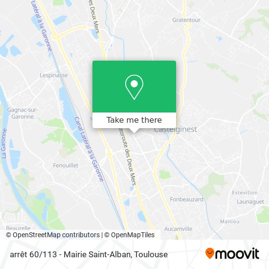 arrêt 60 / 113 - Mairie Saint-Alban map