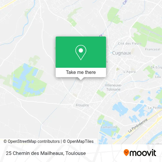 25 Chemin des Mailheaux map