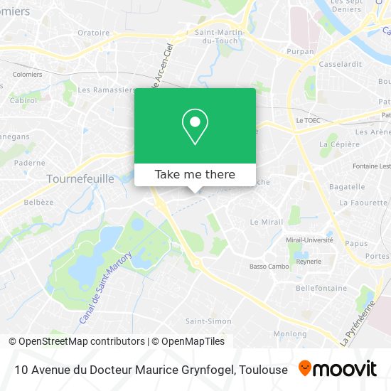 Mapa 10 Avenue du Docteur Maurice Grynfogel