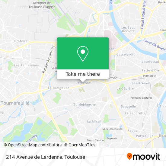 214 Avenue de Lardenne map