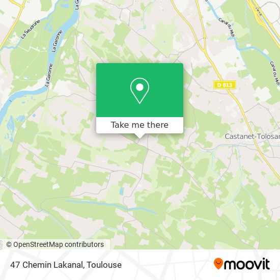 47 Chemin Lakanal map