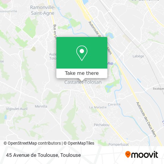 45 Avenue de Toulouse map