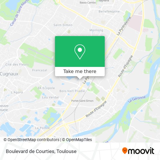 Boulevard de Courties map
