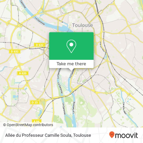 Allée du Professeur Camille Soula map