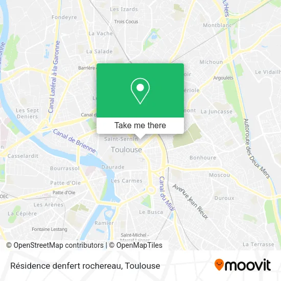 Résidence denfert rochereau map
