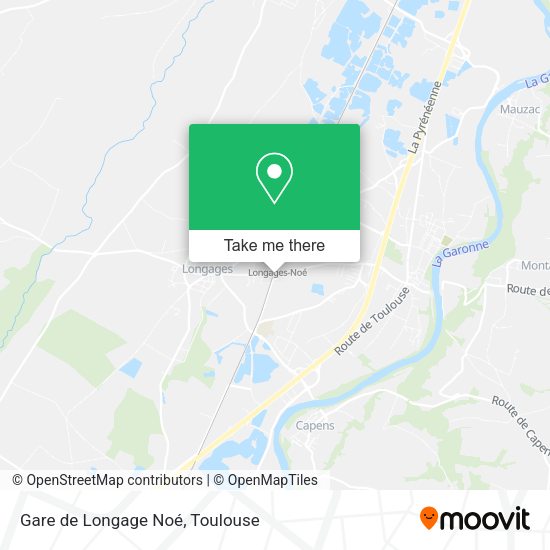 Gare de Longage Noé map