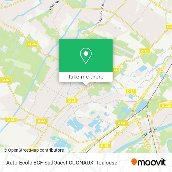 Mapa Auto-Ecole ECF-SudOuest CUGNAUX