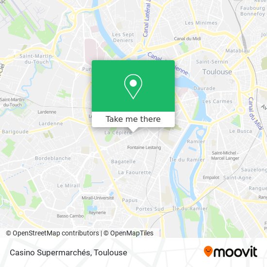 Casino Supermarchés map