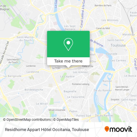 Residhome Appart Hôtel Occitania map