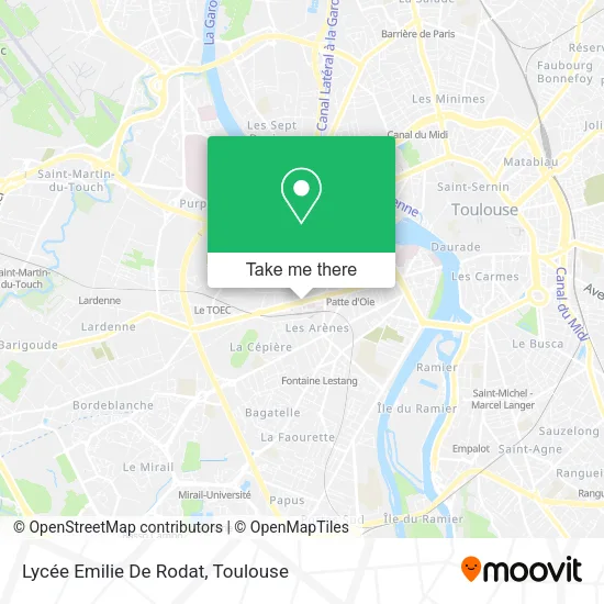 Lycée Emilie De Rodat map