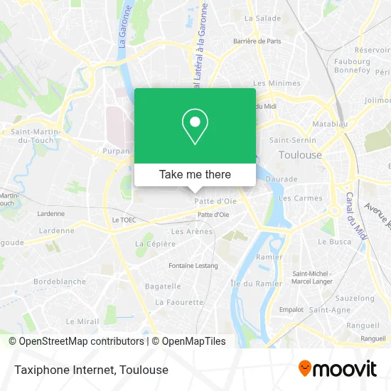 Taxiphone Internet map