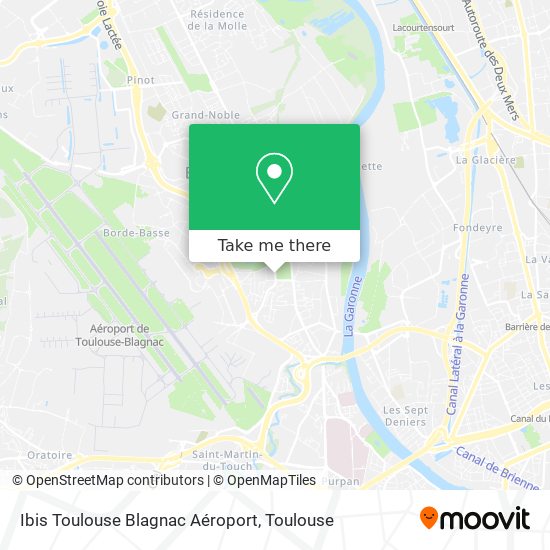 Mapa Ibis Toulouse Blagnac Aéroport