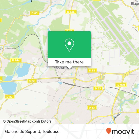 Mapa Galerie du Super U