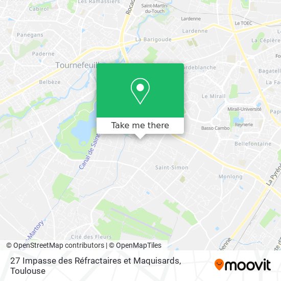 27 Impasse des Réfractaires et Maquisards map