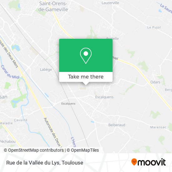 Rue de la Vallée du Lys map
