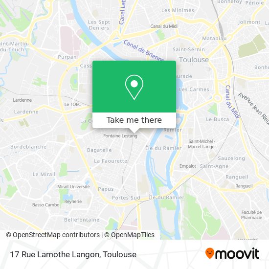 Mapa 17 Rue Lamothe Langon