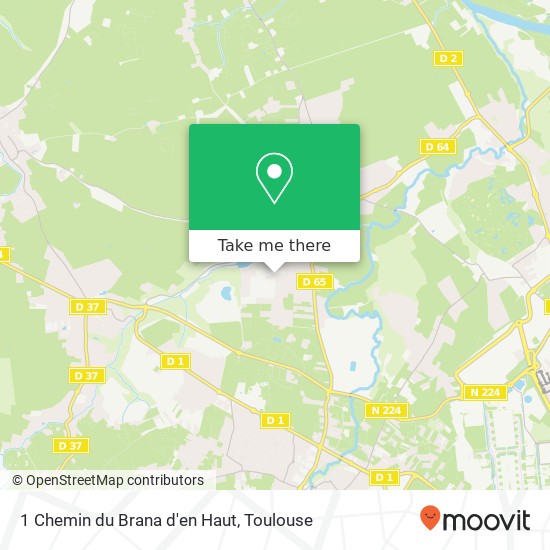 1 Chemin du Brana d'en Haut map