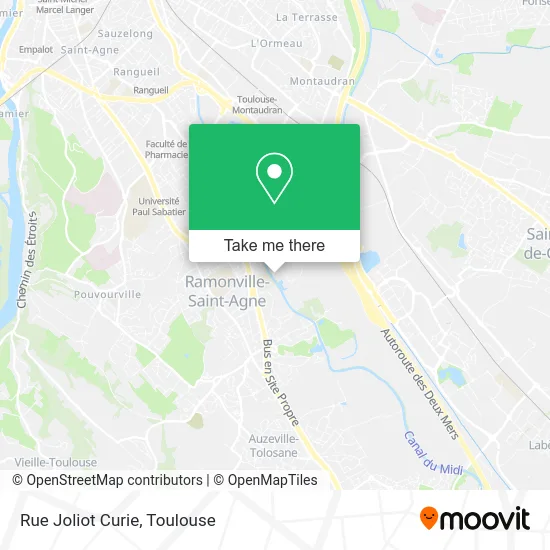 Rue Joliot Curie map