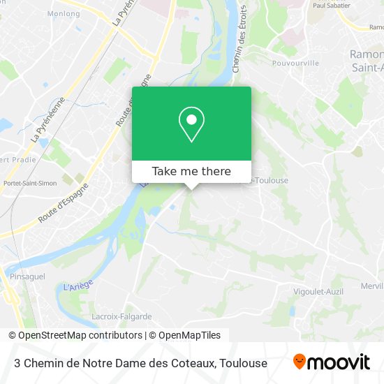 Mapa 3 Chemin de Notre Dame des Coteaux