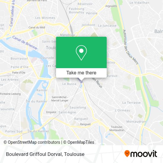 Boulevard Griffoul Dorval map