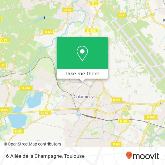 Mapa 6 Allée de la Champagne