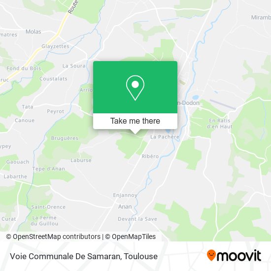 Voie Communale De Samaran map