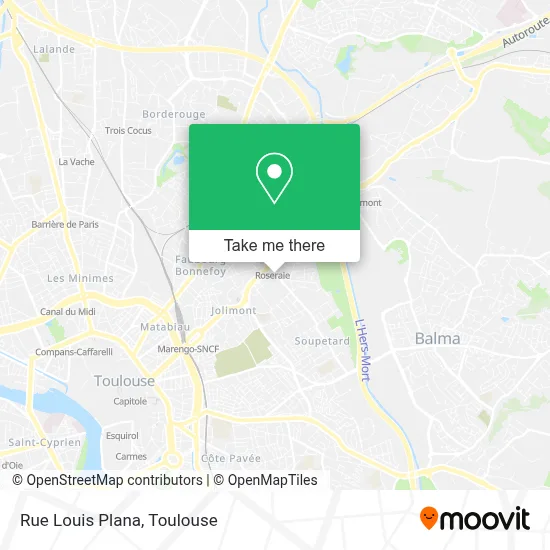 Rue Louis Plana map