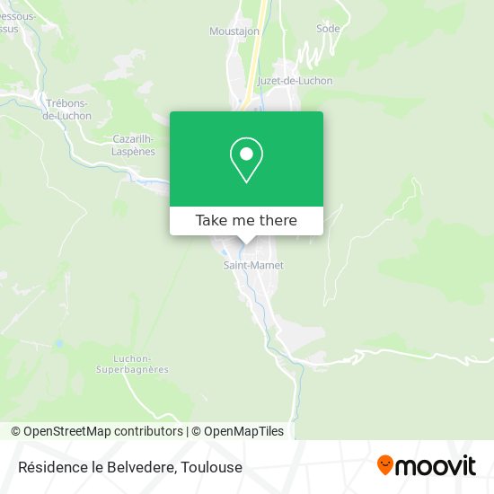 Résidence le Belvedere map