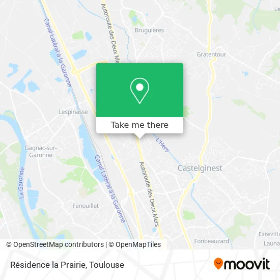 Résidence la Prairie map