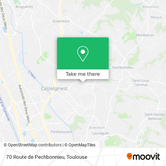 70 Route de Pechbonnieu map