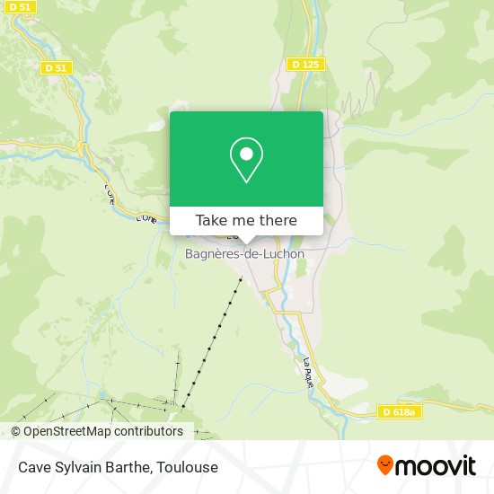 Cave Sylvain Barthe map
