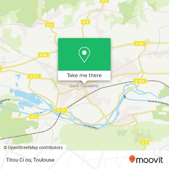 Mapa Titou Ci ou, 5 Rue Adolphe Thiers 31800 Saint-Gaudens