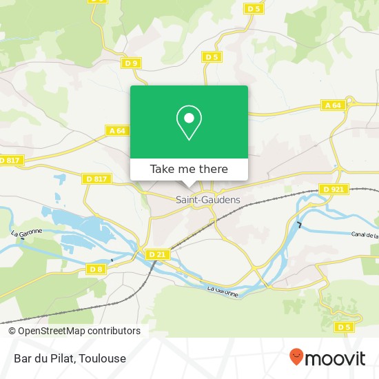 Mapa Bar du Pilat, 12 Avenue Anselme Arrieu 31800 Saint-Gaudens