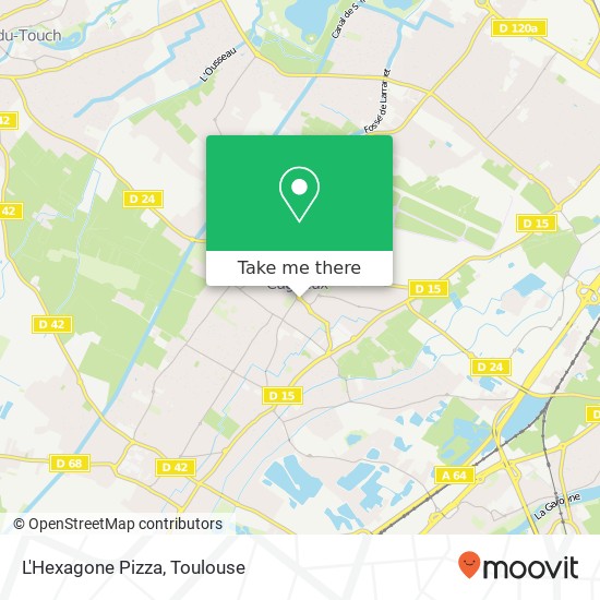 L'Hexagone Pizza, 36 Avenue Georges Pompidou 31270 Cugnaux map