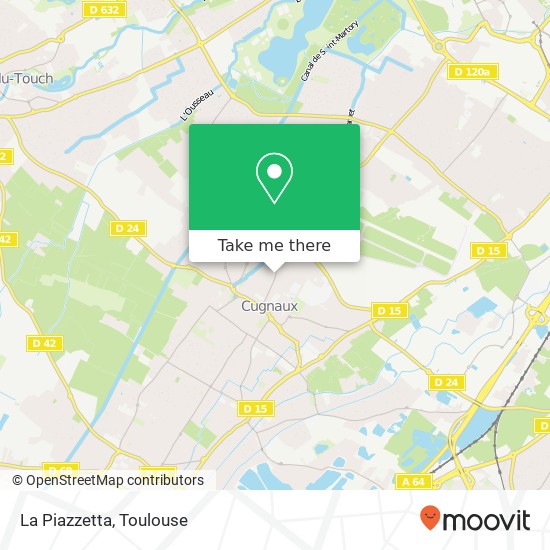 Mapa La Piazzetta, 57 Avenue de Toulouse 31270 Cugnaux