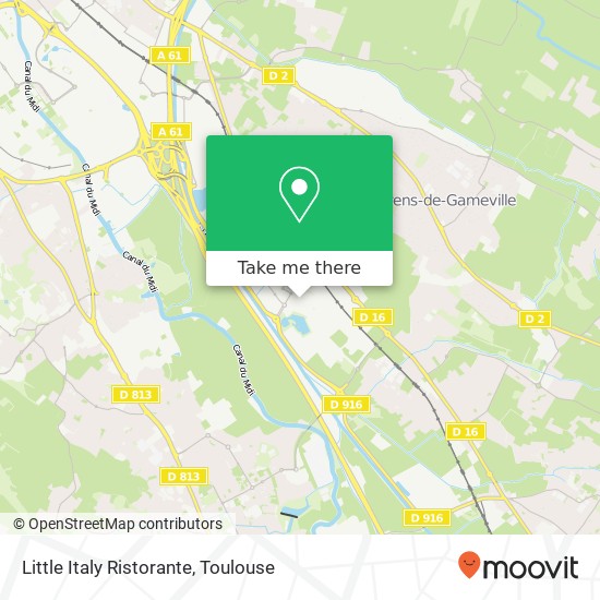 Mapa Little Italy Ristorante, 227 Rue Pierre-Gilles de Gennes 31670 Labège