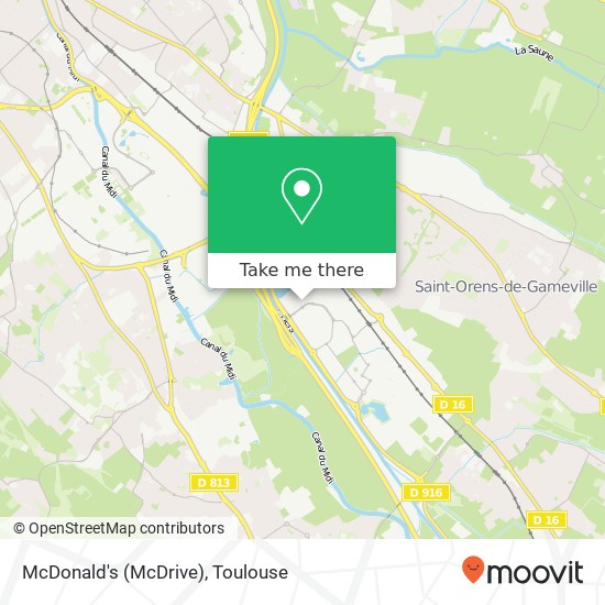 Mapa McDonald's (McDrive), Labège Innopôle 31670 Labège