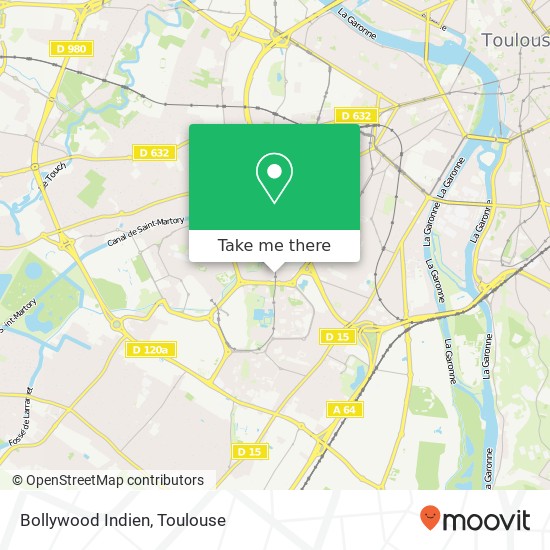 Bollywood Indien, 5 Rue de l'Université du Mirail 31100 Toulouse map